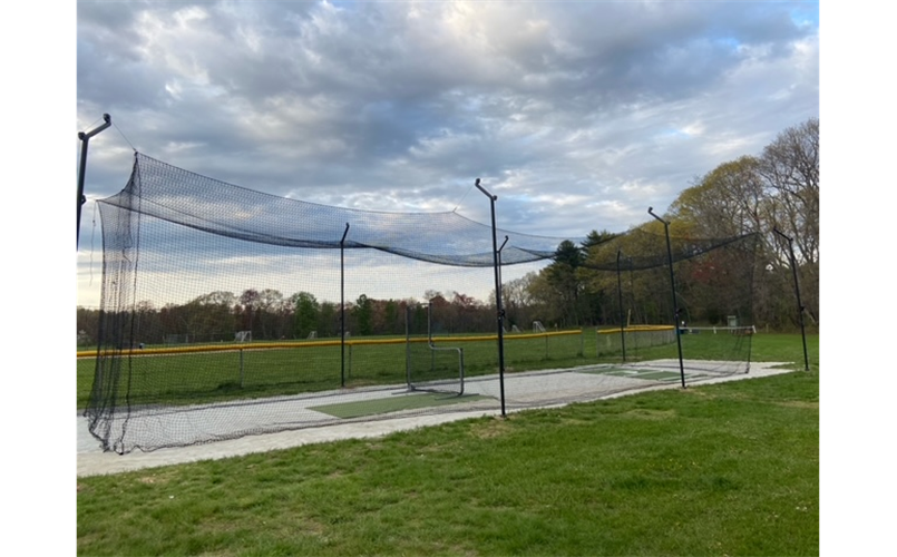 NEW Batting Cage at Flerra donated by Boxborough Tae Kwon Do